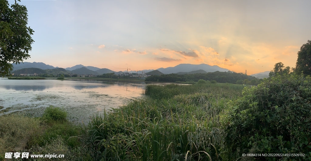 仙女湖晚霞