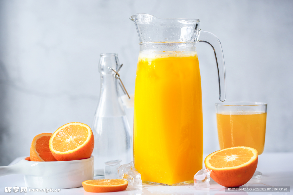 鲜榨橙汁摄影