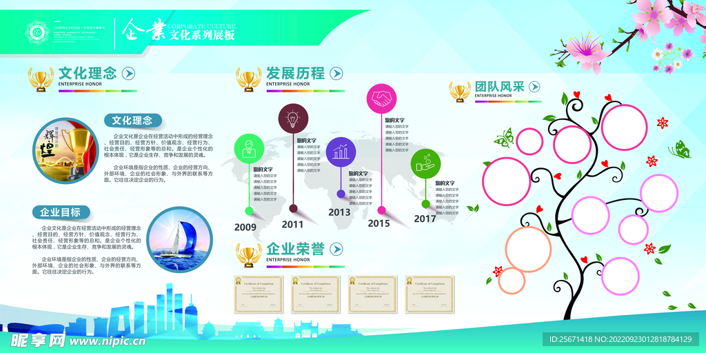 企业文化展板