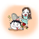 妈妈教育儿子 