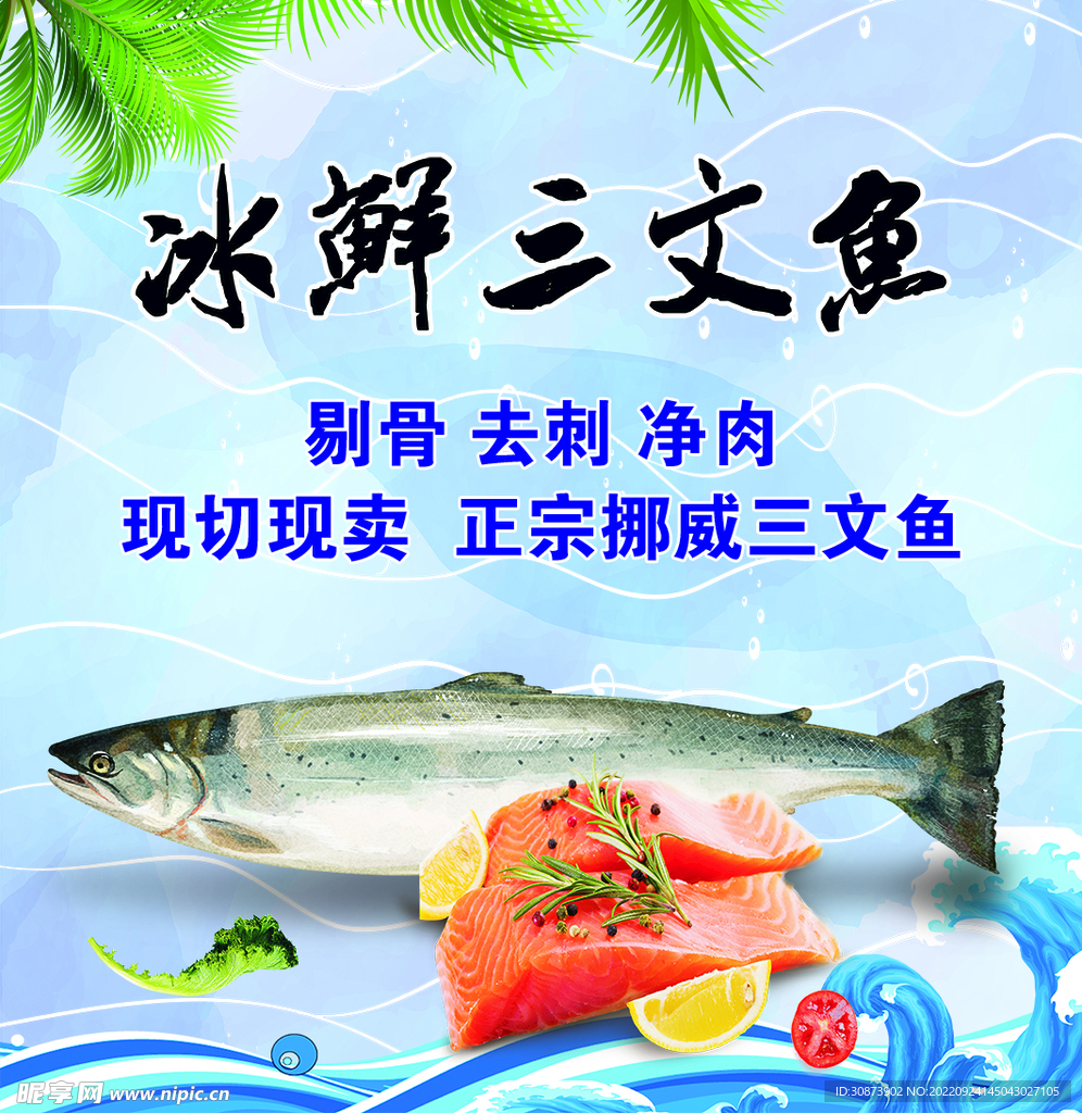 三文鱼海报