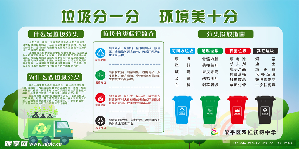 垃圾分类环境美