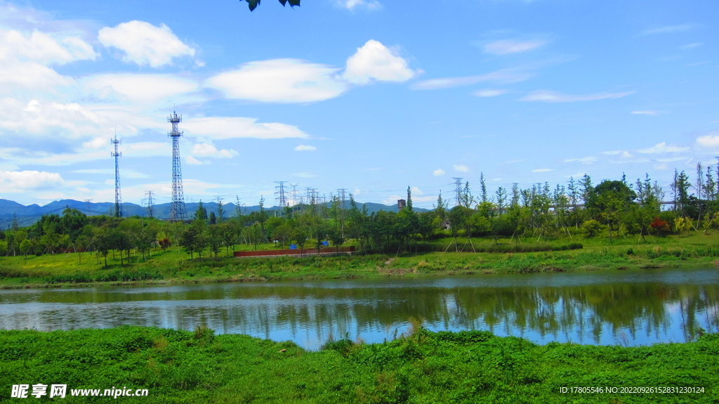 江边风景 景色素材 河边美景 