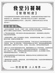 食堂文化墙 宣传展板 文明用餐