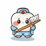 牙齿卡通形象