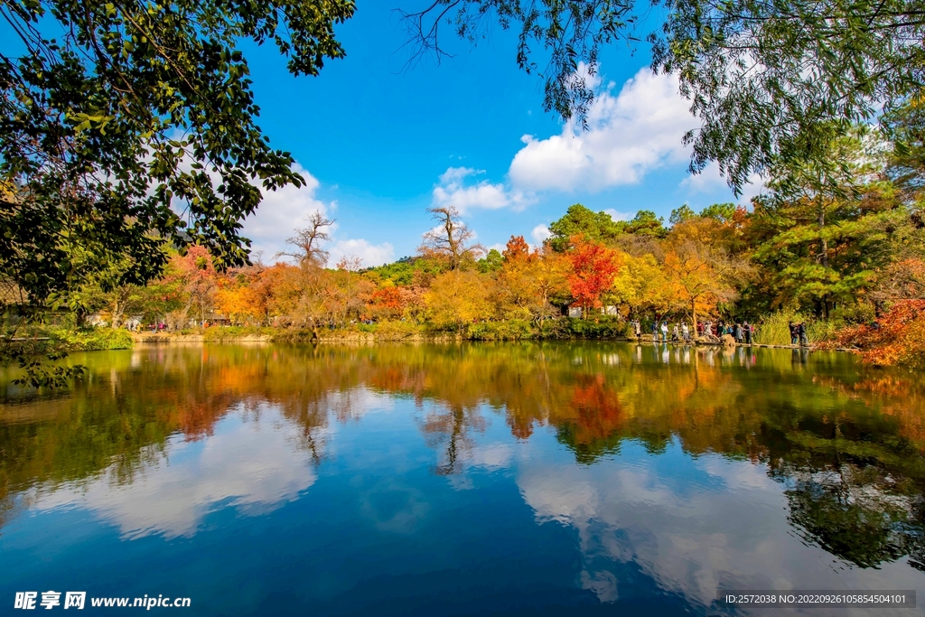 天平山秋天