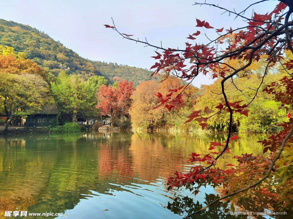 天平山秋天