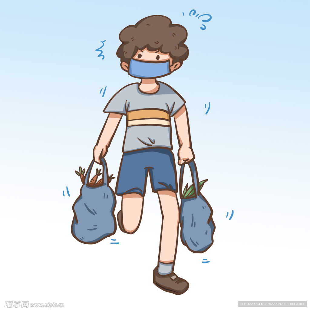  男孩抢菜 