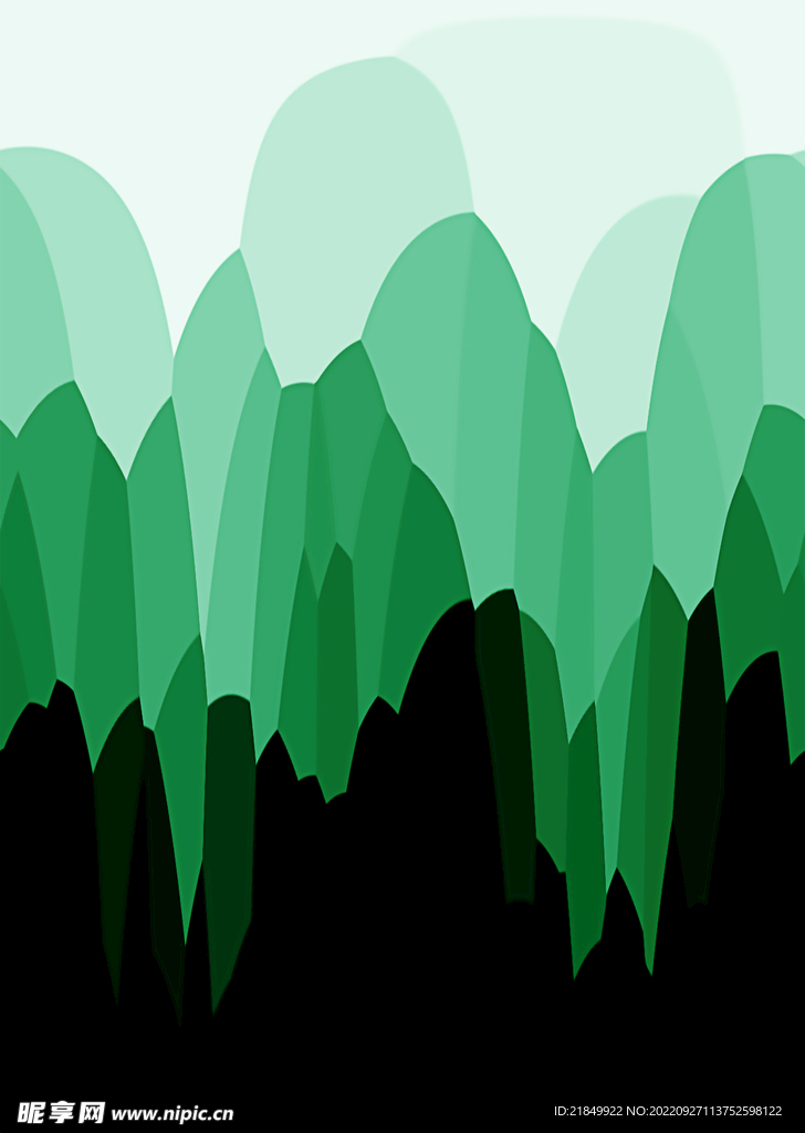 绿色森林大山背景