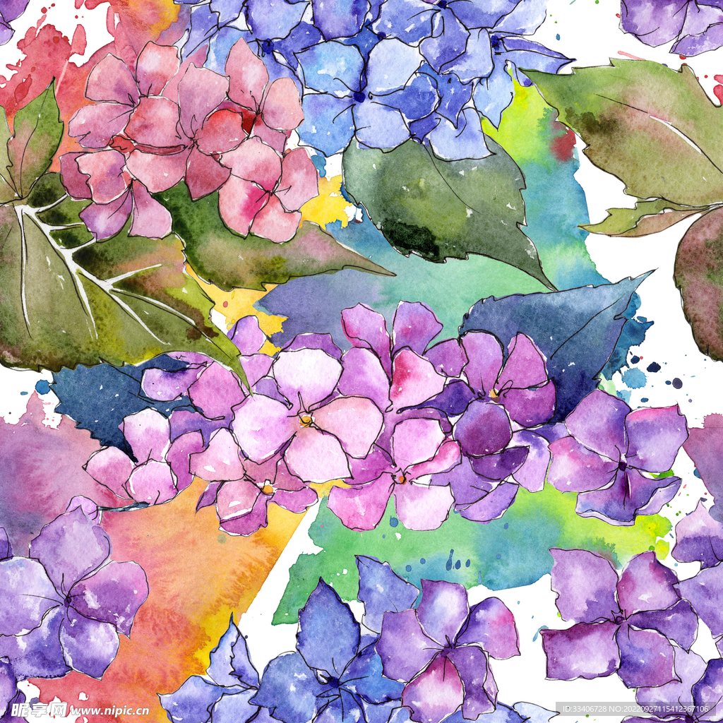 手绘花卉