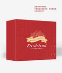 红色水果包装设计