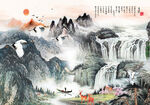 水墨画图片  山水风景 中国风