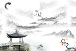 水墨画图片  山水风景 中国风