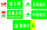 药房区域牌