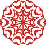 新年春节剪花窗花纸图案背景元素