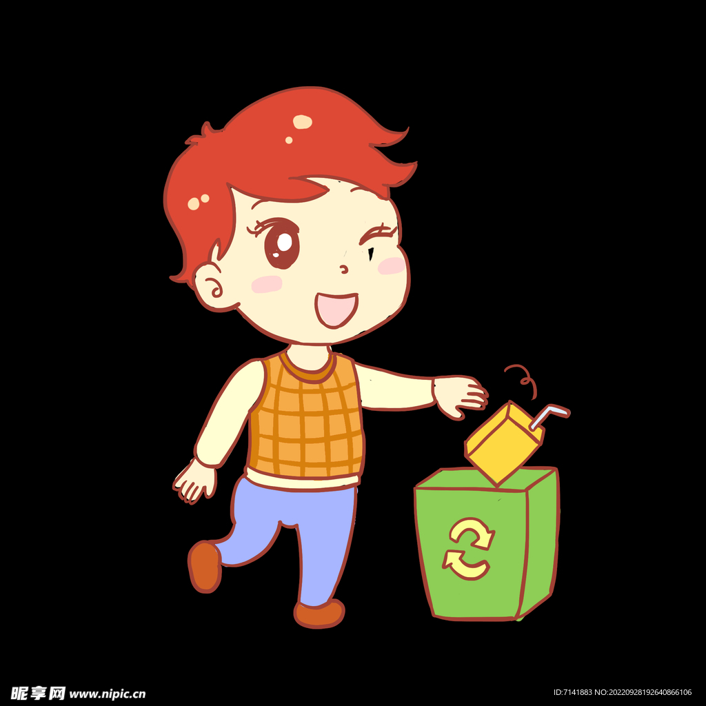 卡通男孩