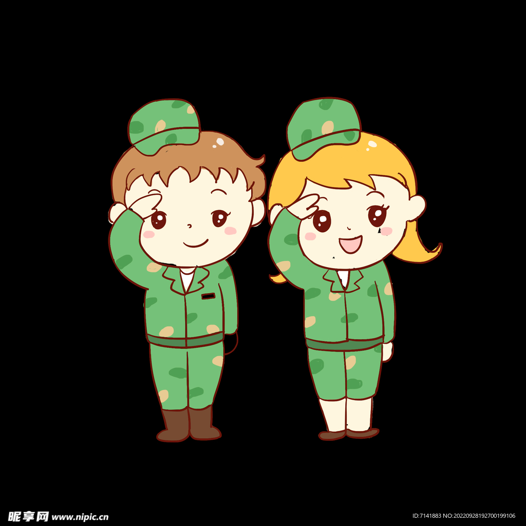 卡通孩子