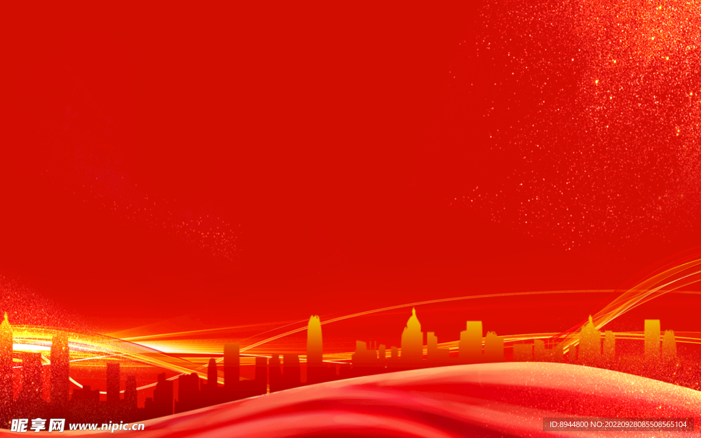 红色背景