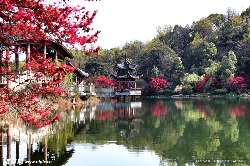 岳麓山穿石坡湖