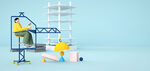 3d人物c4d卡通建筑工人