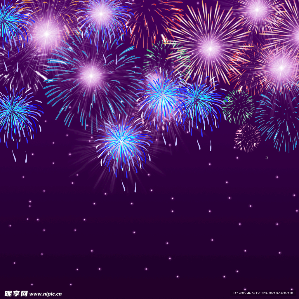 节日烟花 新年春节 图片背景 