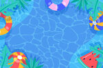 夏季创意泳池背景