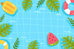 夏季创意泳池背景
