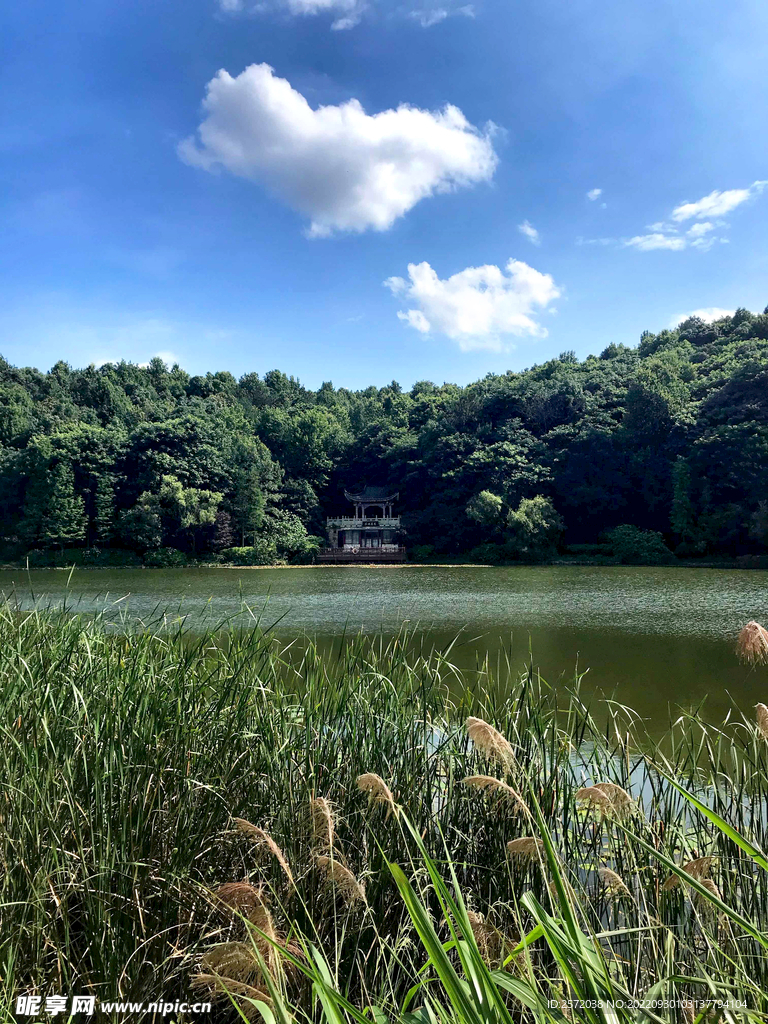 岳麓山穿石坡湖