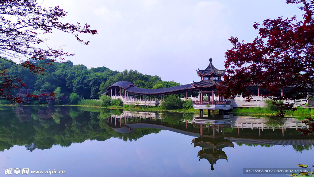 岳麓山穿石坡湖