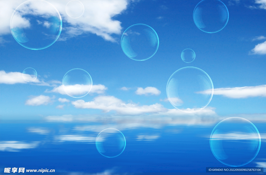 气泡透明背景梦幻气泡 