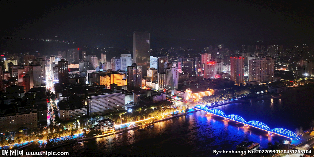 兰州夜景鸟瞰