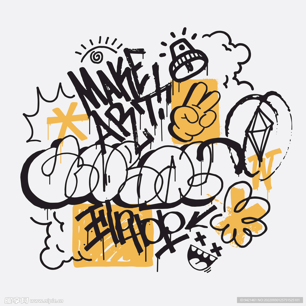 字母涂鸦