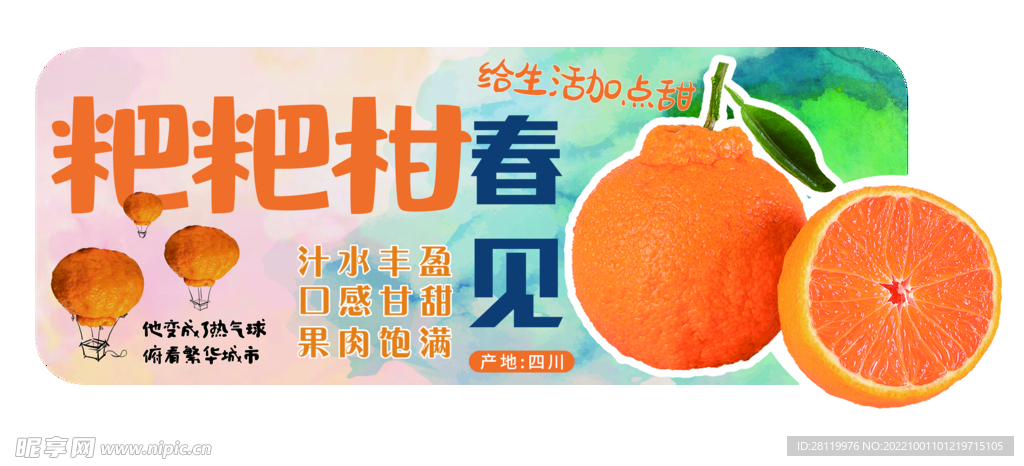 粑粑柑橘吊挂