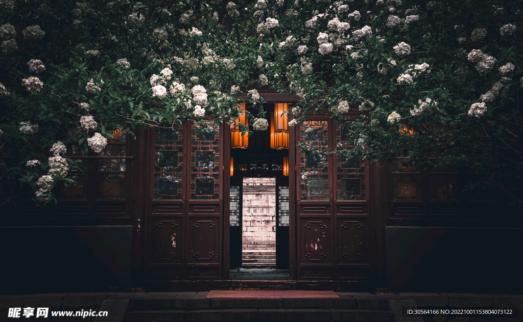 花丛复古建筑