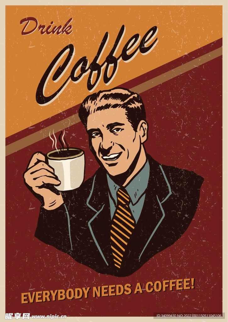 复古咖啡海报