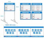 材料标识牌 堆放区