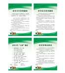 绿色风格食堂制度牌