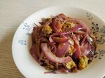 紫圆葱炒蛋