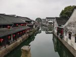 绍兴古城仓桥直街风光