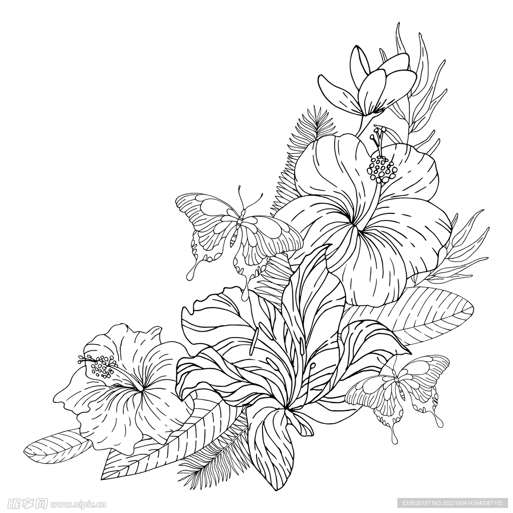手绘花卉