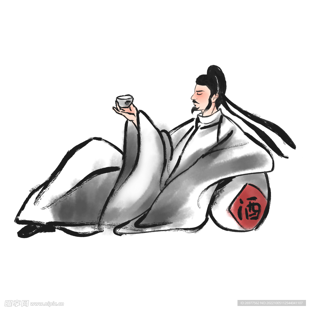  李白饮酒 