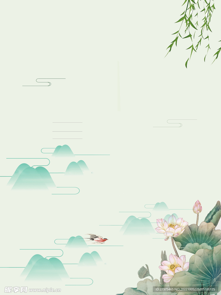 荷花背景