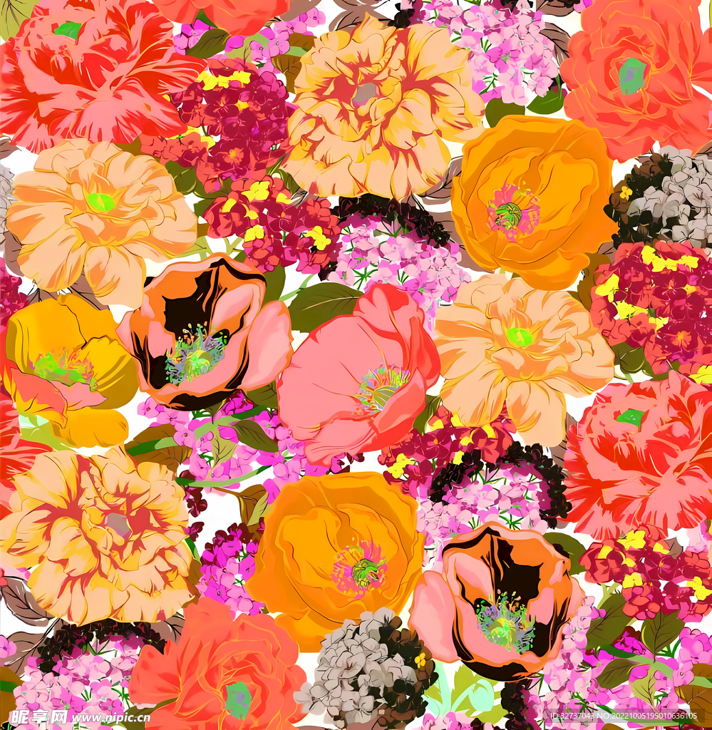 手绘花