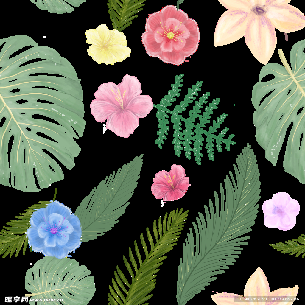 手绘花卉