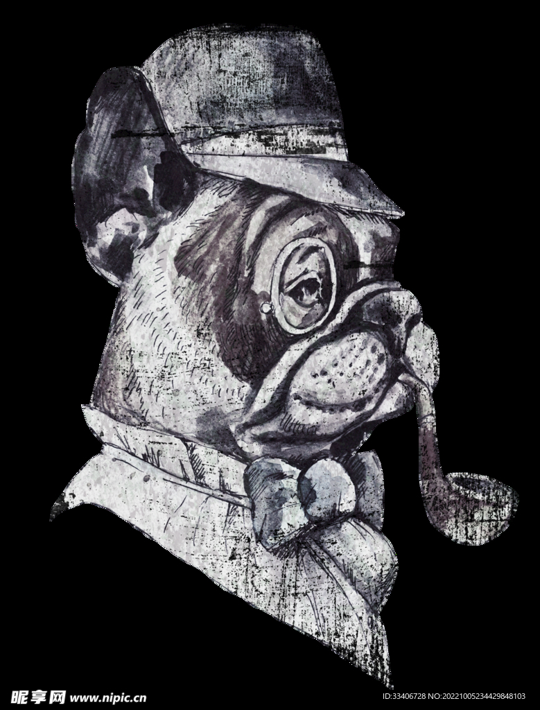 手绘狗子