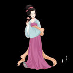 唐朝仕女图 