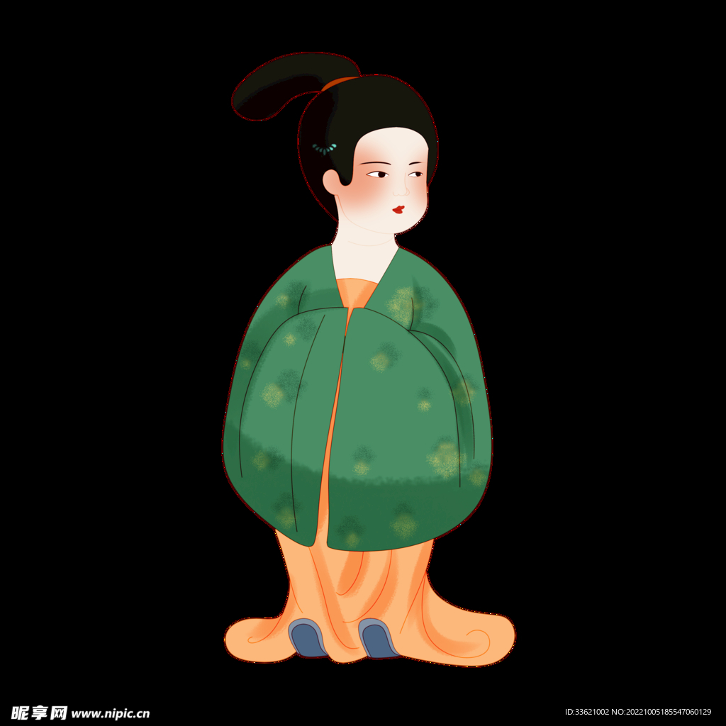 唐朝仕女图 