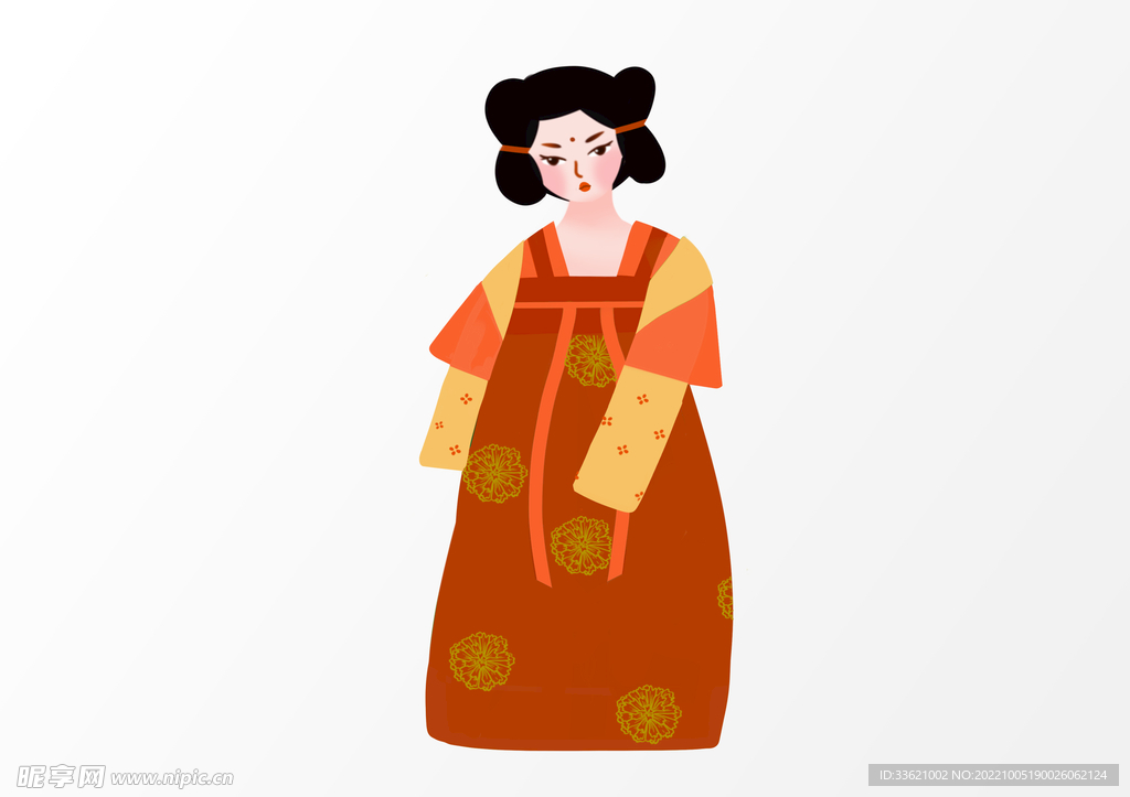 唐朝仕女图 