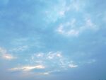 蓝天霞光云彩