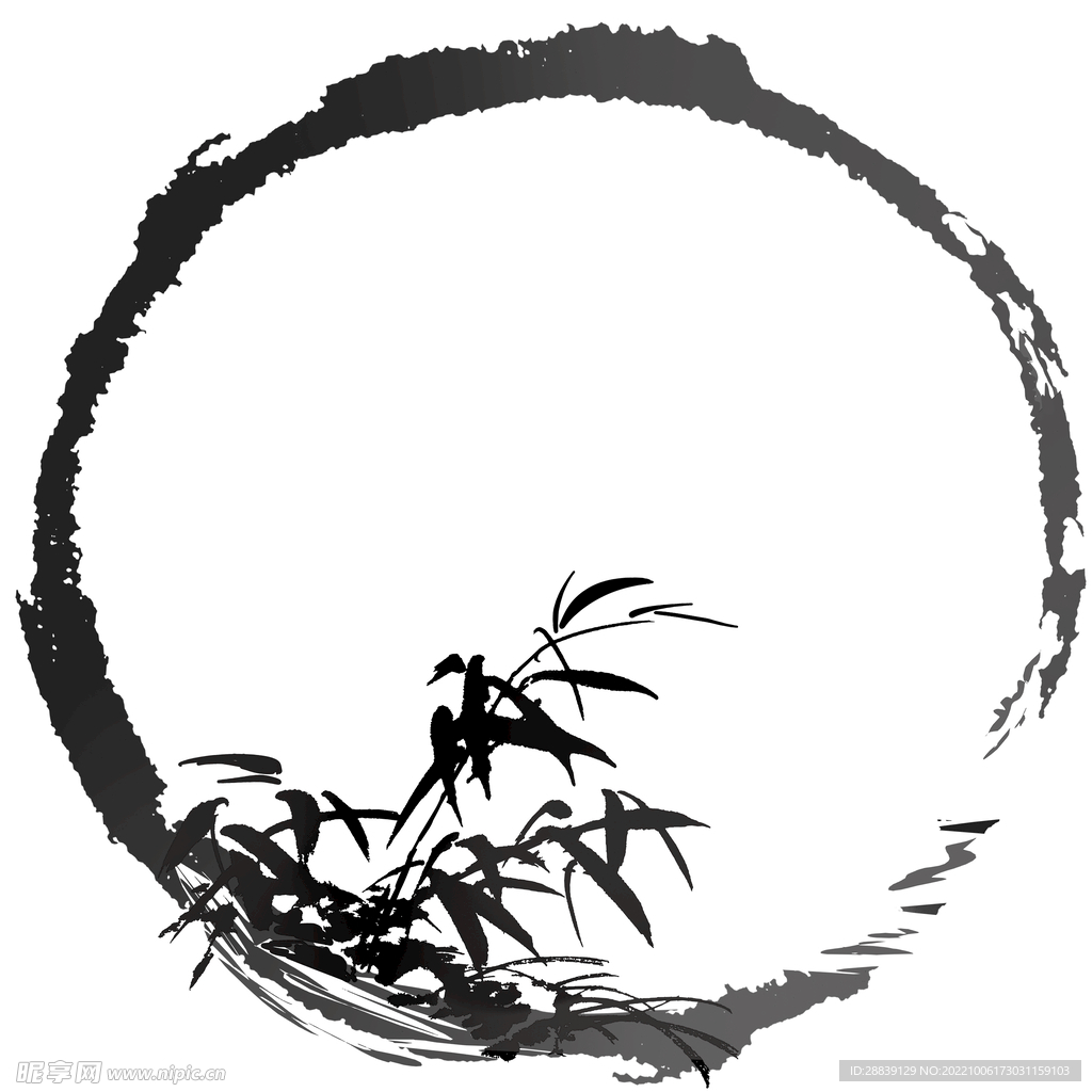 水墨边框